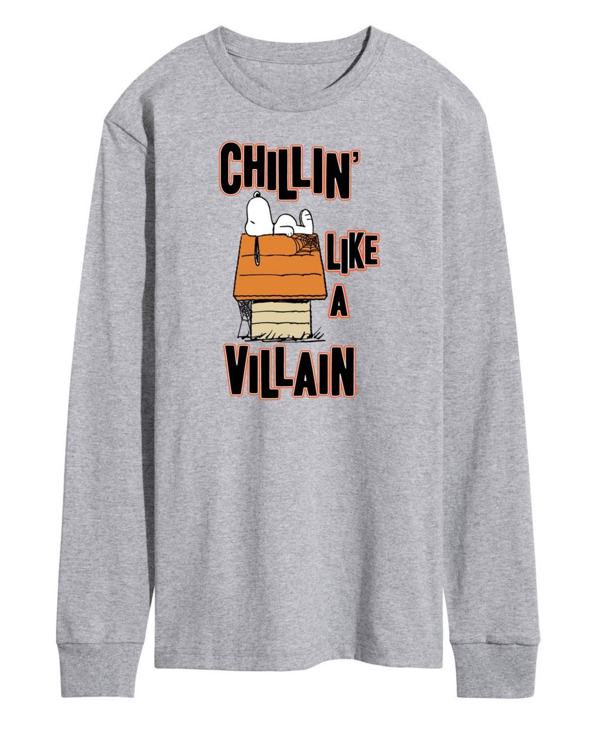 Airwaves Mens Peanuts Chillin Like a Villain T-shirt Product Image