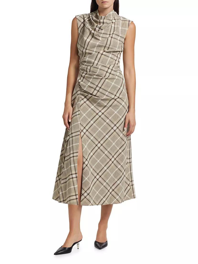 Burke Draped Midi-Dress Product Image