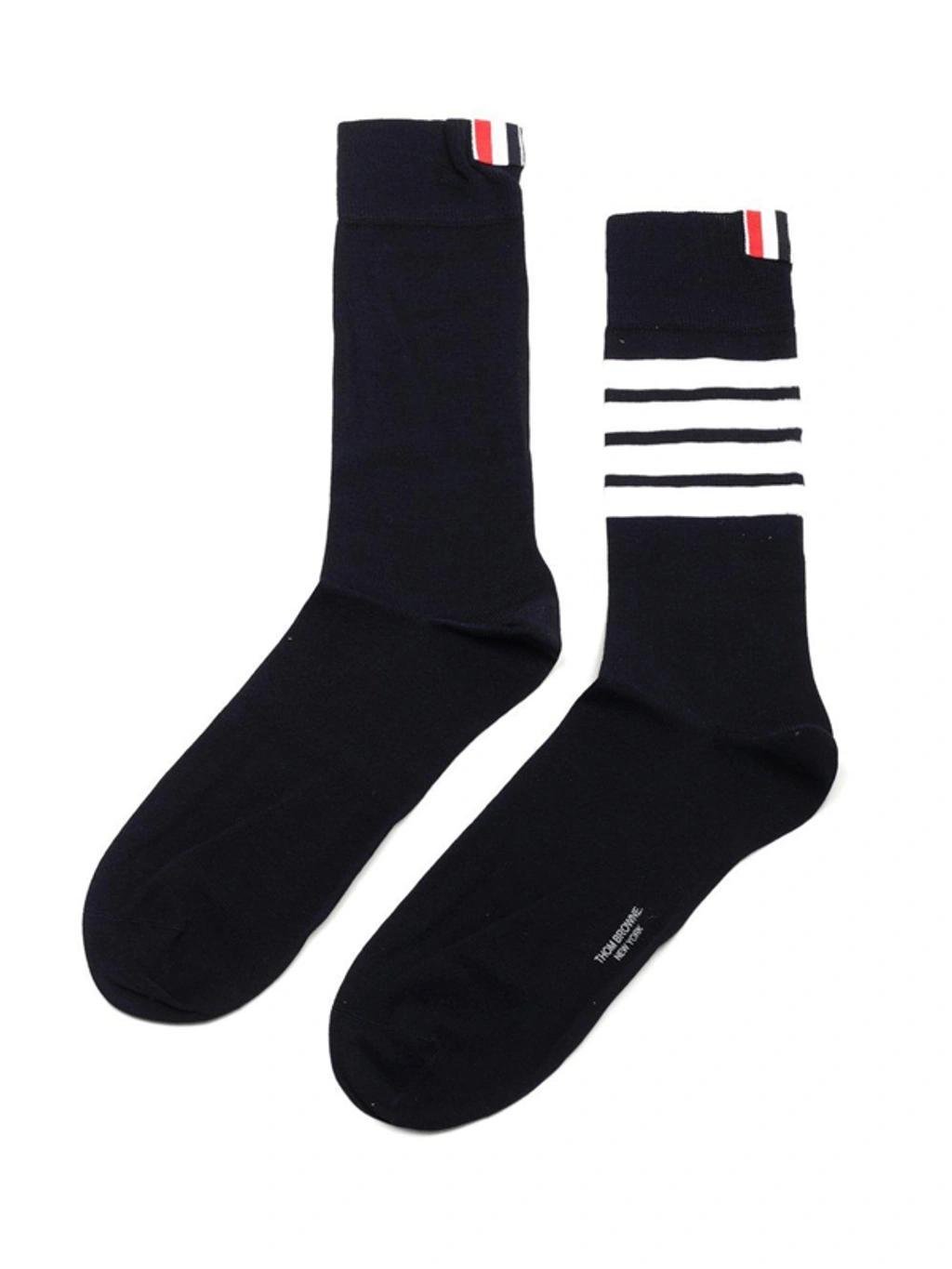 4-bar Crew Socks In Black Product Image