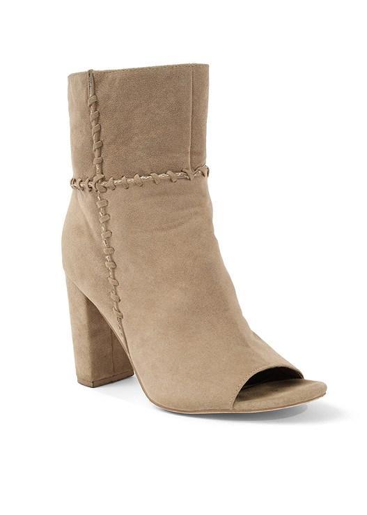 Whipstitch Peep Toe Booties product image