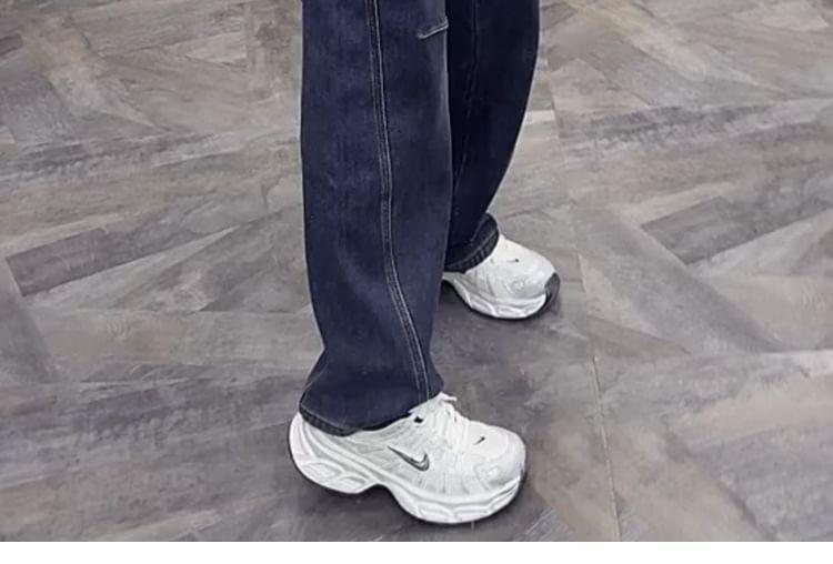 High-Rise Straight Leg Jeans Product Image