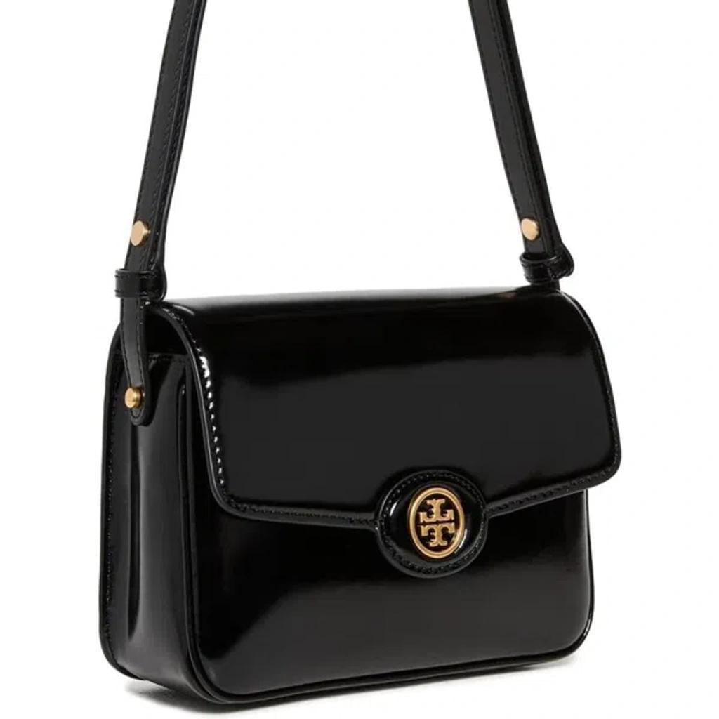 TORY BURCH Robinson Spazzolato Convertible Shoulder Bag In Black Product Image