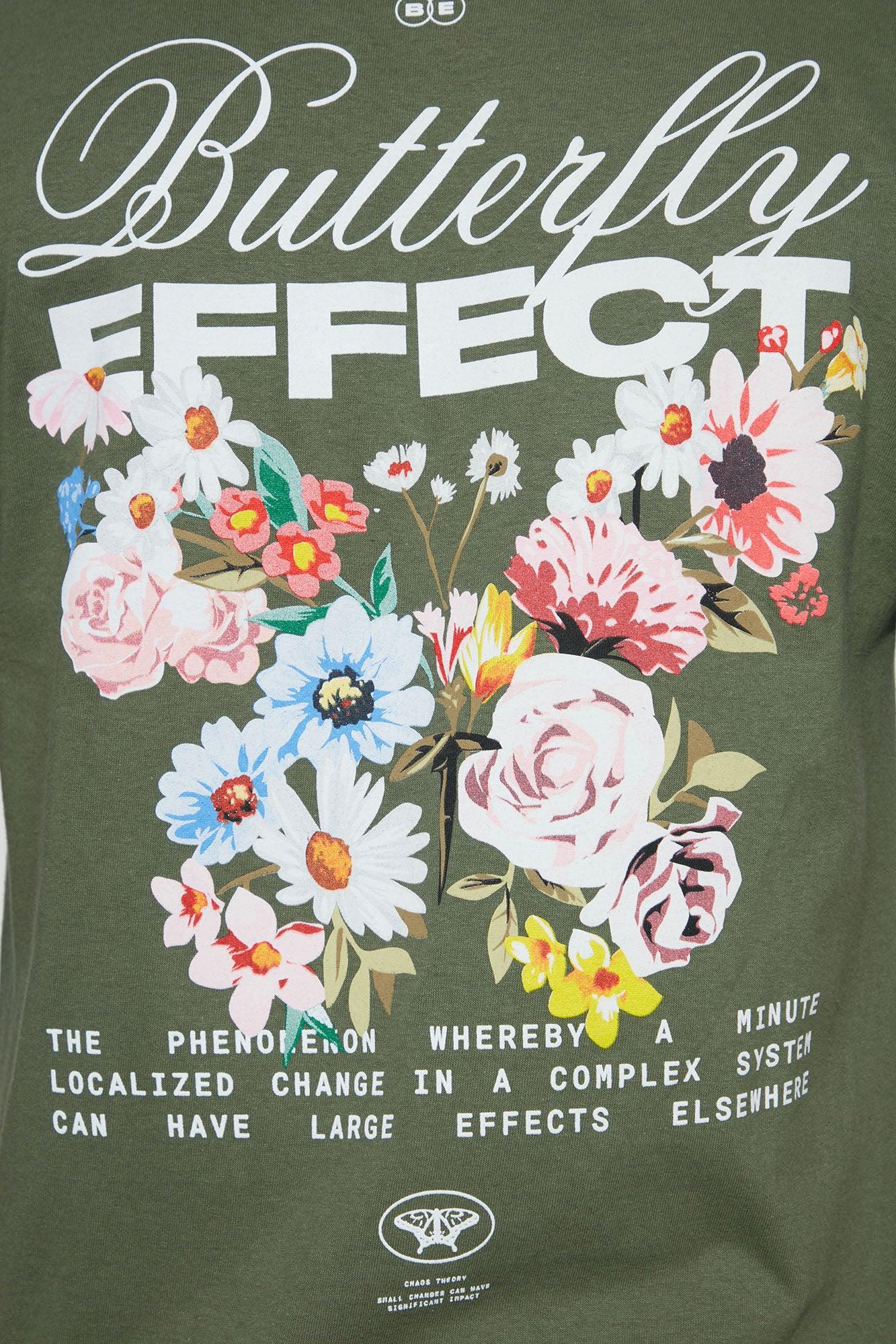 Butterfly Effects Short Sleeve Tee - Olive Product Image