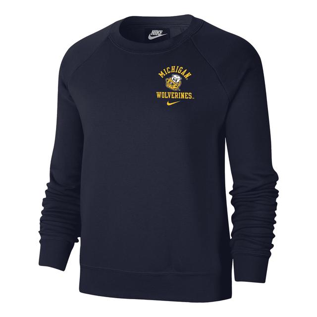 Nike Womens College (Michigan) Fleece Sweatshirt Product Image