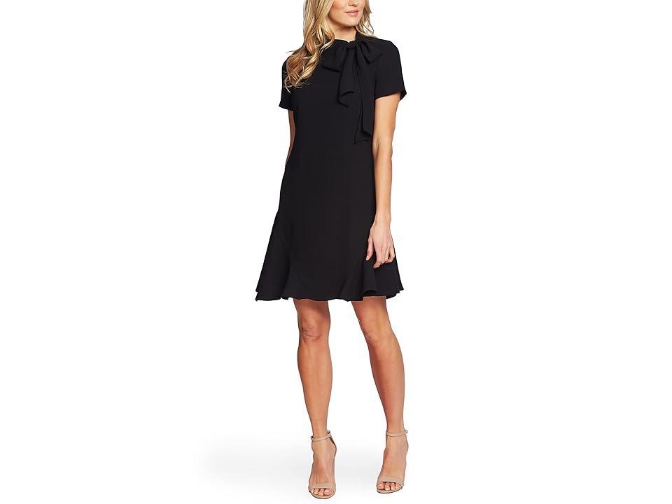 CeCe Short Sleeve A-Line Dress with Bow (Rich ) Women's Dress Product Image