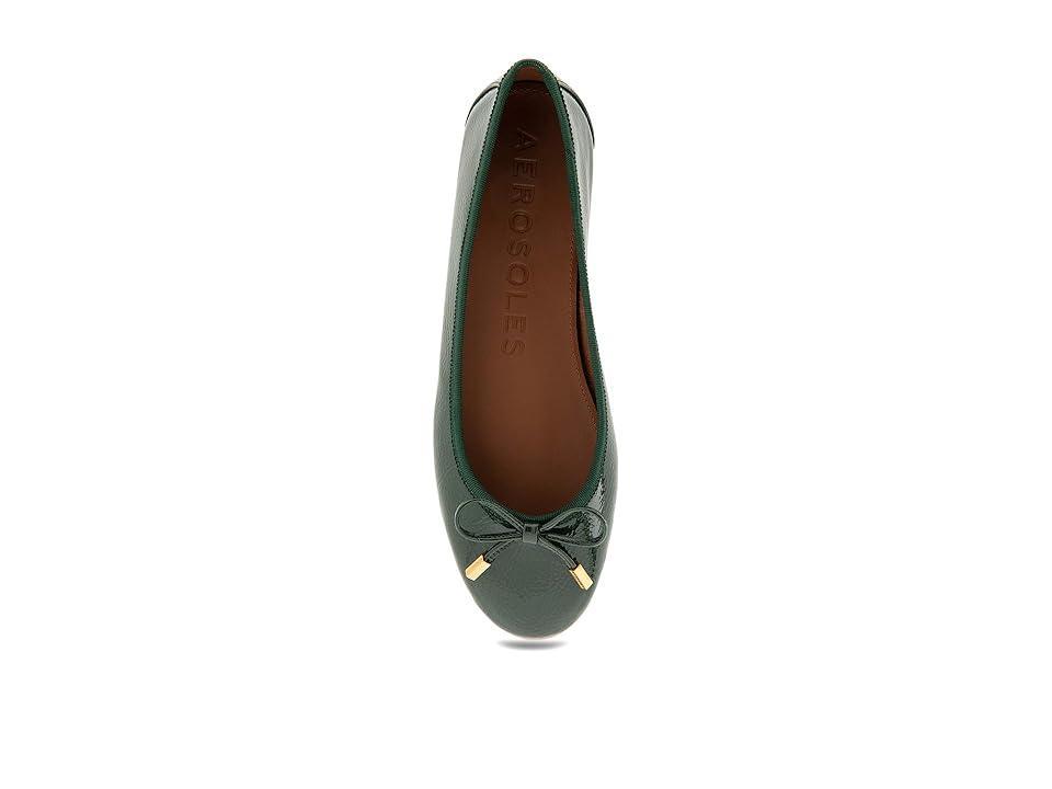 Aerosoles Pia Womens Metallic Leather Ballet Flats Product Image