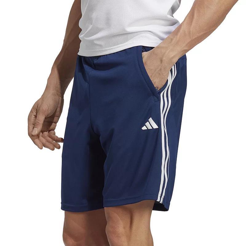 adidas Mens Train Essentials Classic-Fit Aeroready 3-Stripes 10 Training Shorts - Brite Orange Red Product Image