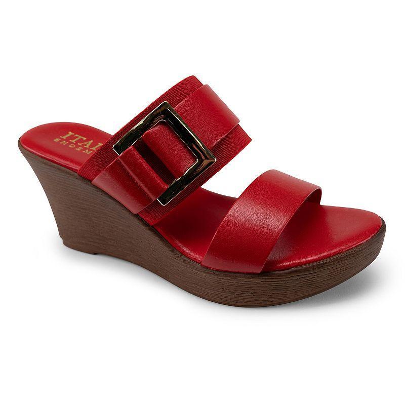 Italian Shoemakers Cai Womens Wedge Sandals Product Image