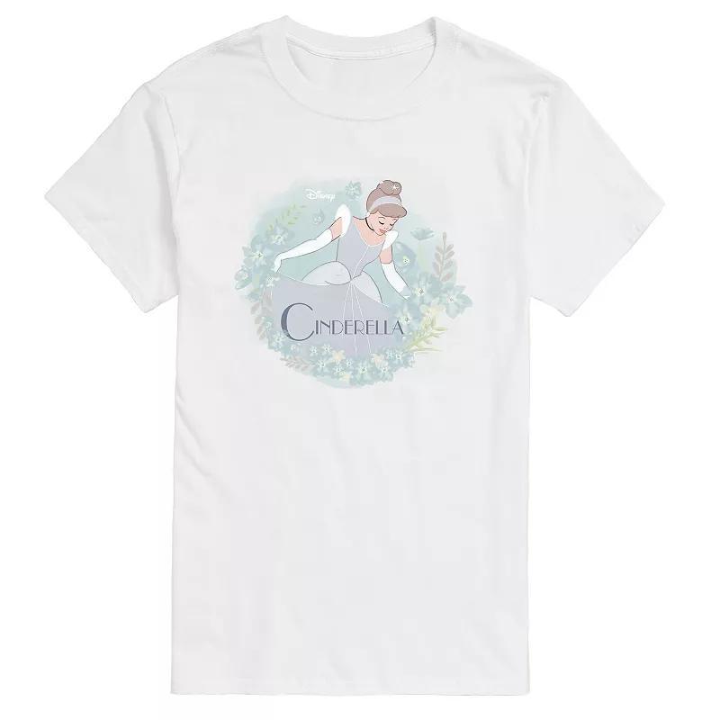 Disney Princess Big & Tall Cinderella Circle Graphic Tee, Mens Product Image