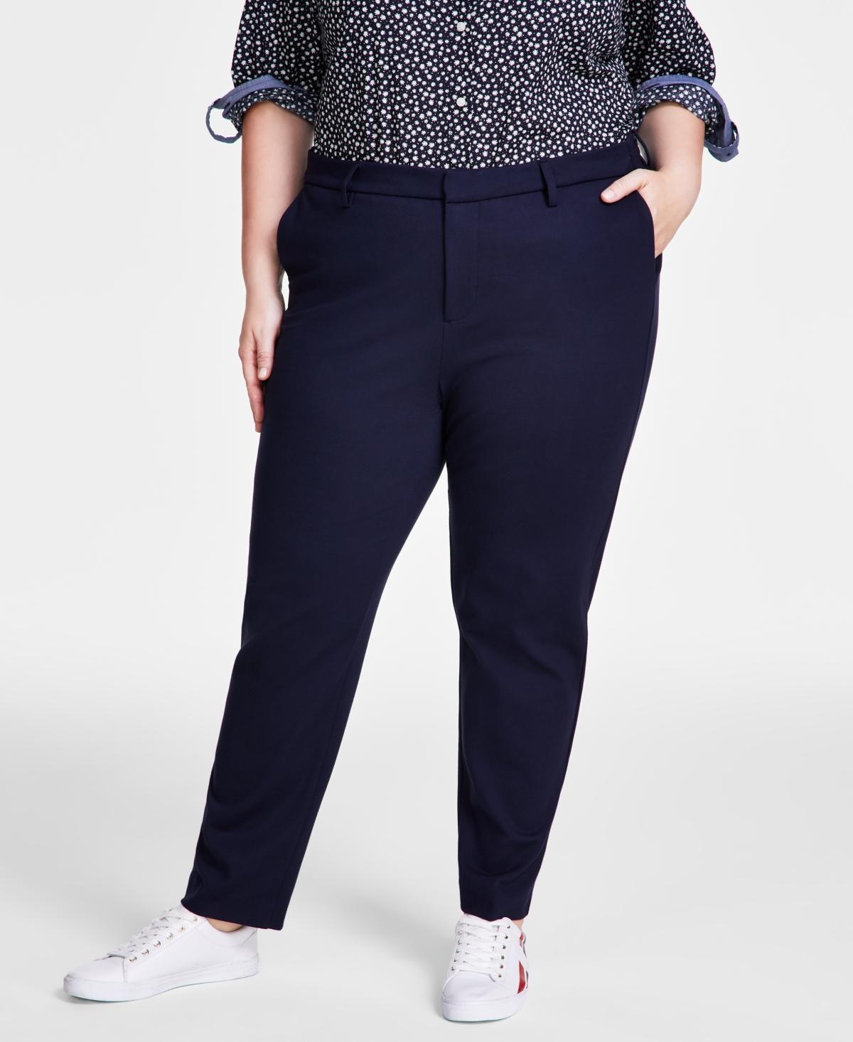 Tommy Hilfiger Plus Size Ponte Straight Leg Pants Product Image