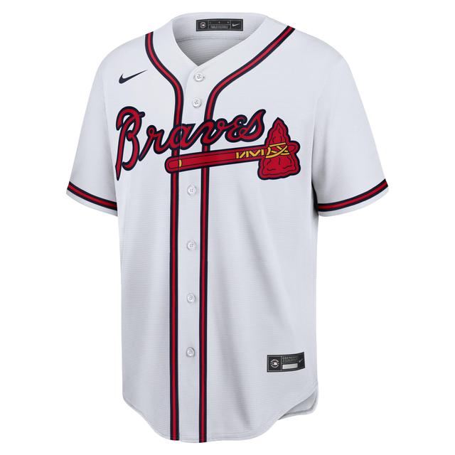 Nike Mens Ronald Acuna Jr Nike Braves Replica Player Jersey - Mens White/White Product Image