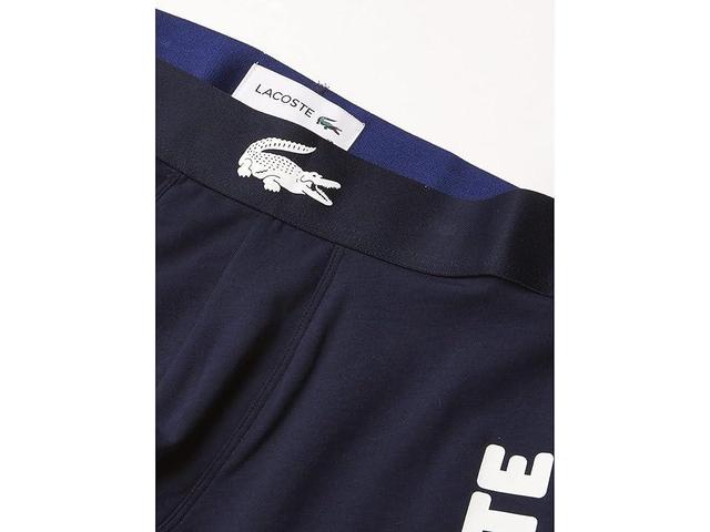 Lacoste 3-Pack Boxer Brief Causal Fashion Big Croc (Navy /White/Silver Chine/Methylene) Men's Underwear Product Image