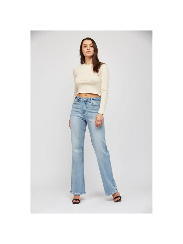 Mica Denim Super High Rise Wide Leg Jeans Product Image