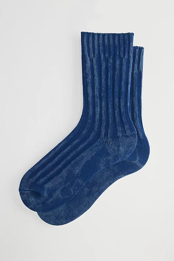 Thick Ribbed Overdyed Sock Mens at Urban Outfitters Product Image