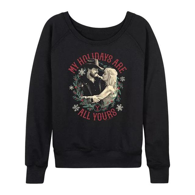 Womens Yellowstone Holidays Lightweight French Terry Sweatshirt Product Image