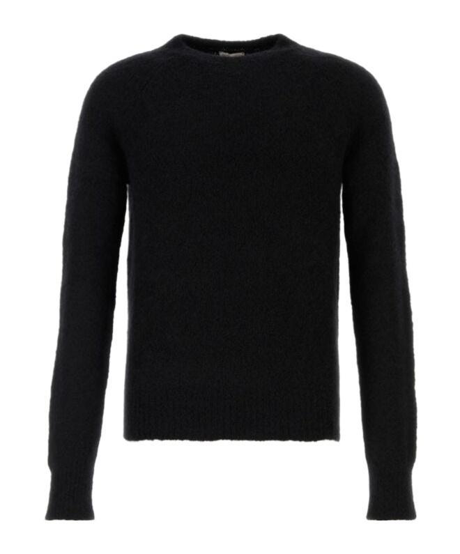 DRIES VAN NOTEN Crewneck Knitted Jumper In Black Product Image