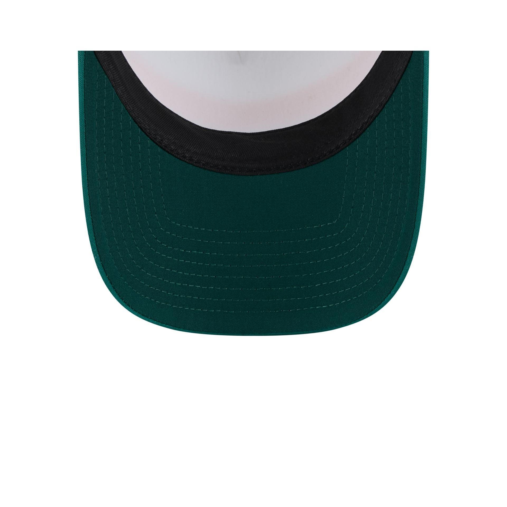 Oakland Athletics Color Block 9FORTY A-Frame Trucker Snapback Hat Male Product Image