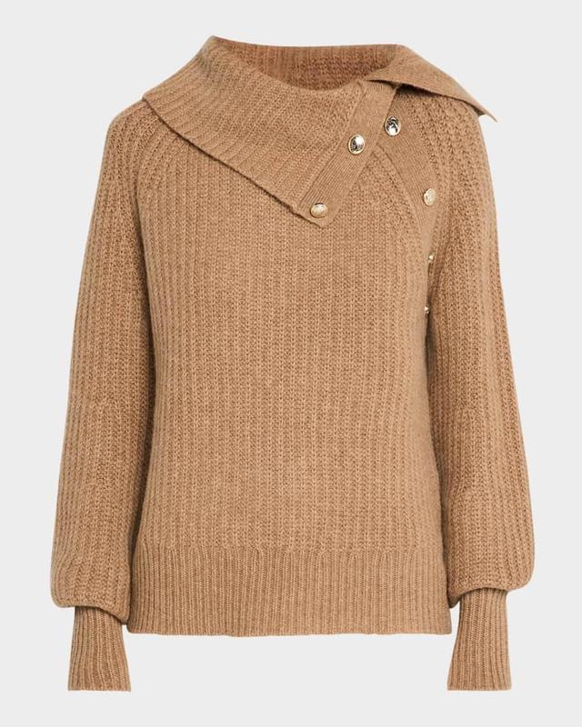 The Ayla Raglan-Sleeve Cashmere Sweater Product Image