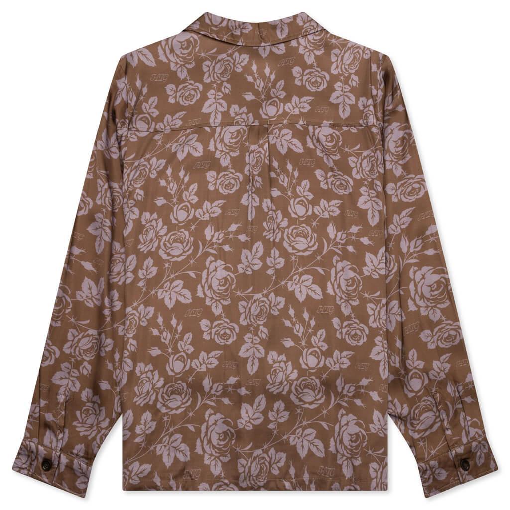 Honor the Gift Patterned Woven L/S - Brown Male Product Image