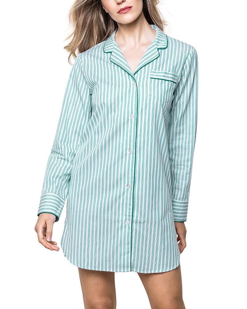 Petite Plume Cotton Ticking Nightshirt Product Image