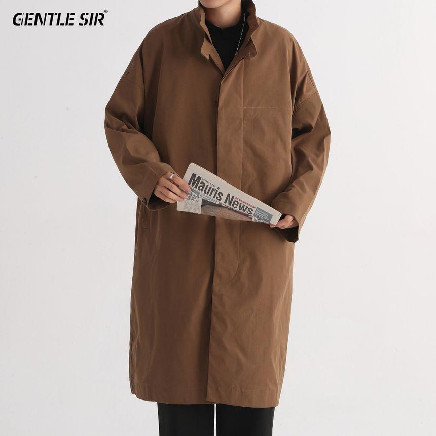 Long-Sleeve Plain Coat Product Image