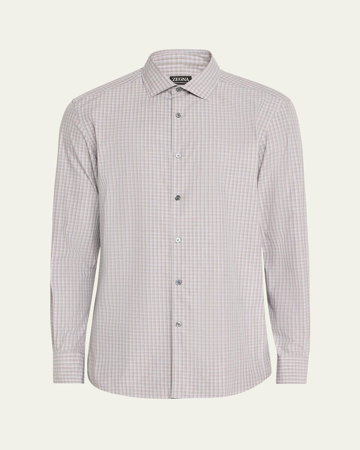 Mens Plaid Sport Shirt Product Image