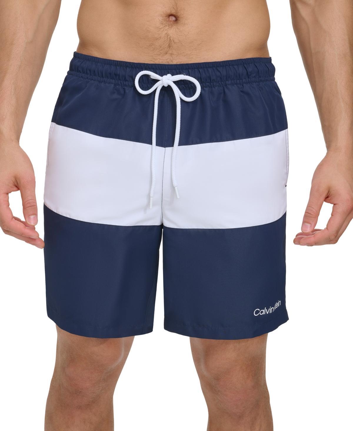 Calvin Klein Mens Colorblocked 7 Swim Trunks, Created for Macys Product Image