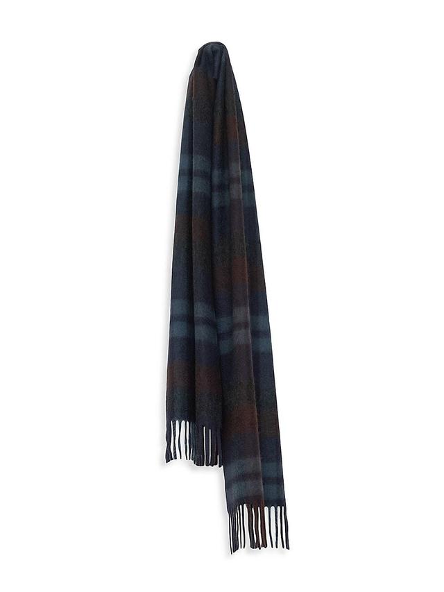 Mens Semi-Reversible Cashmere Scarf Product Image