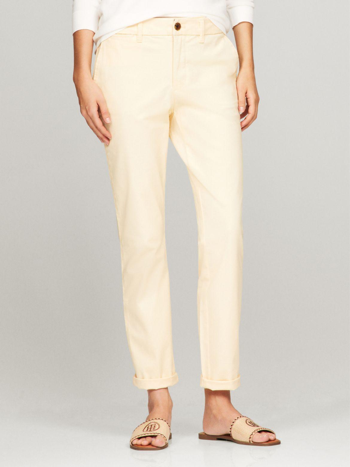 Tommy Hilfiger Women's Solid Slim Fit Chino Product Image