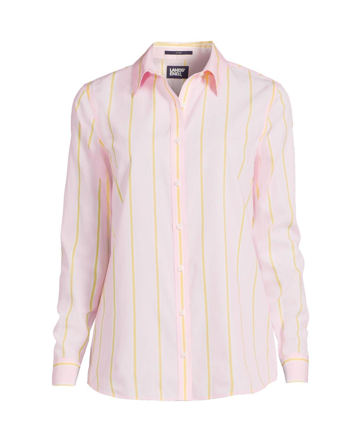 Lands End Womens Wrinkle Free No Iron Button Front Shirt Product Image