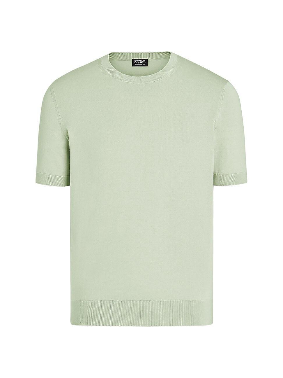 Mens Cotton Crewneck T-Shirt Product Image