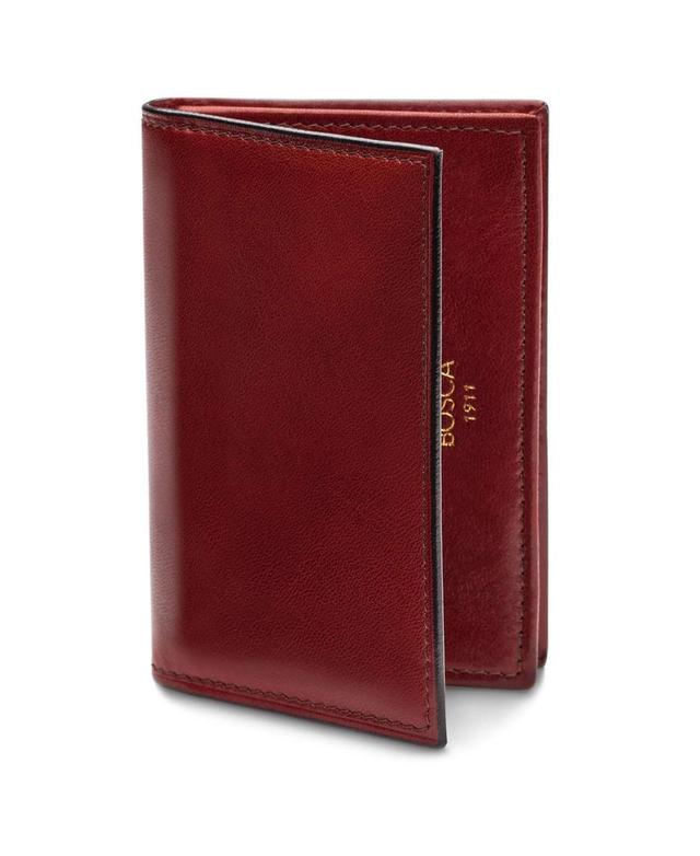 Bosca Dolce Collection - Full Gusset Two-Pocket Card Case w/ I.D. (Dark ) Credit card Wallet Product Image