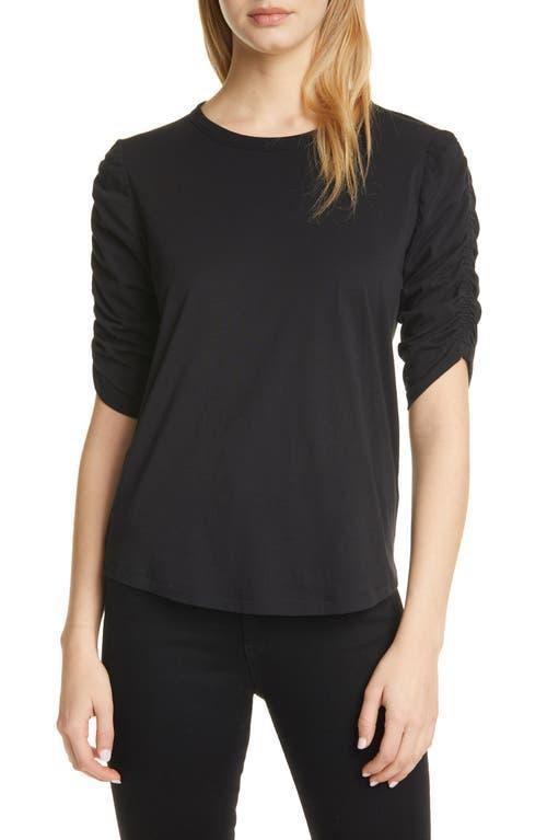 Womens Waldorf Ruched-Sleeve T-Shirt Product Image