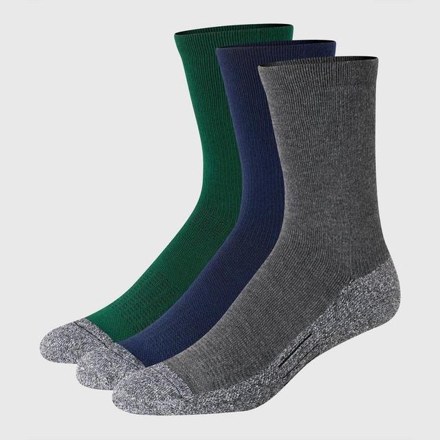 Hanes Premium Mens Total Support Crew Socks 3pk 6-12 Product Image