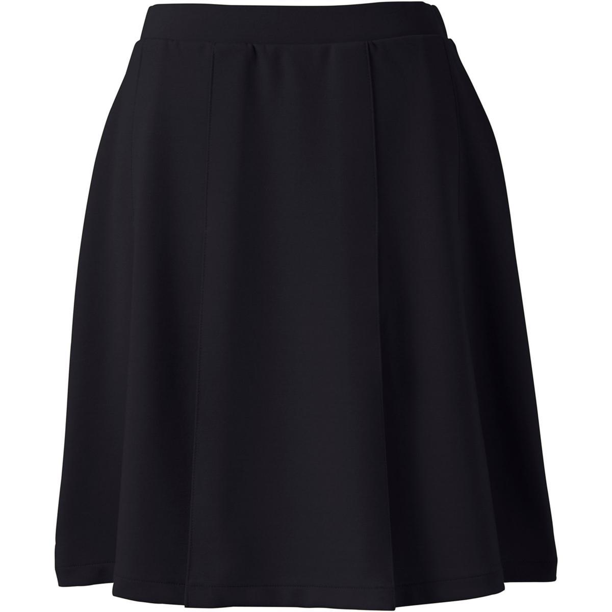 Womens Lands End Ponte Knee Length Pleated Skirt Product Image