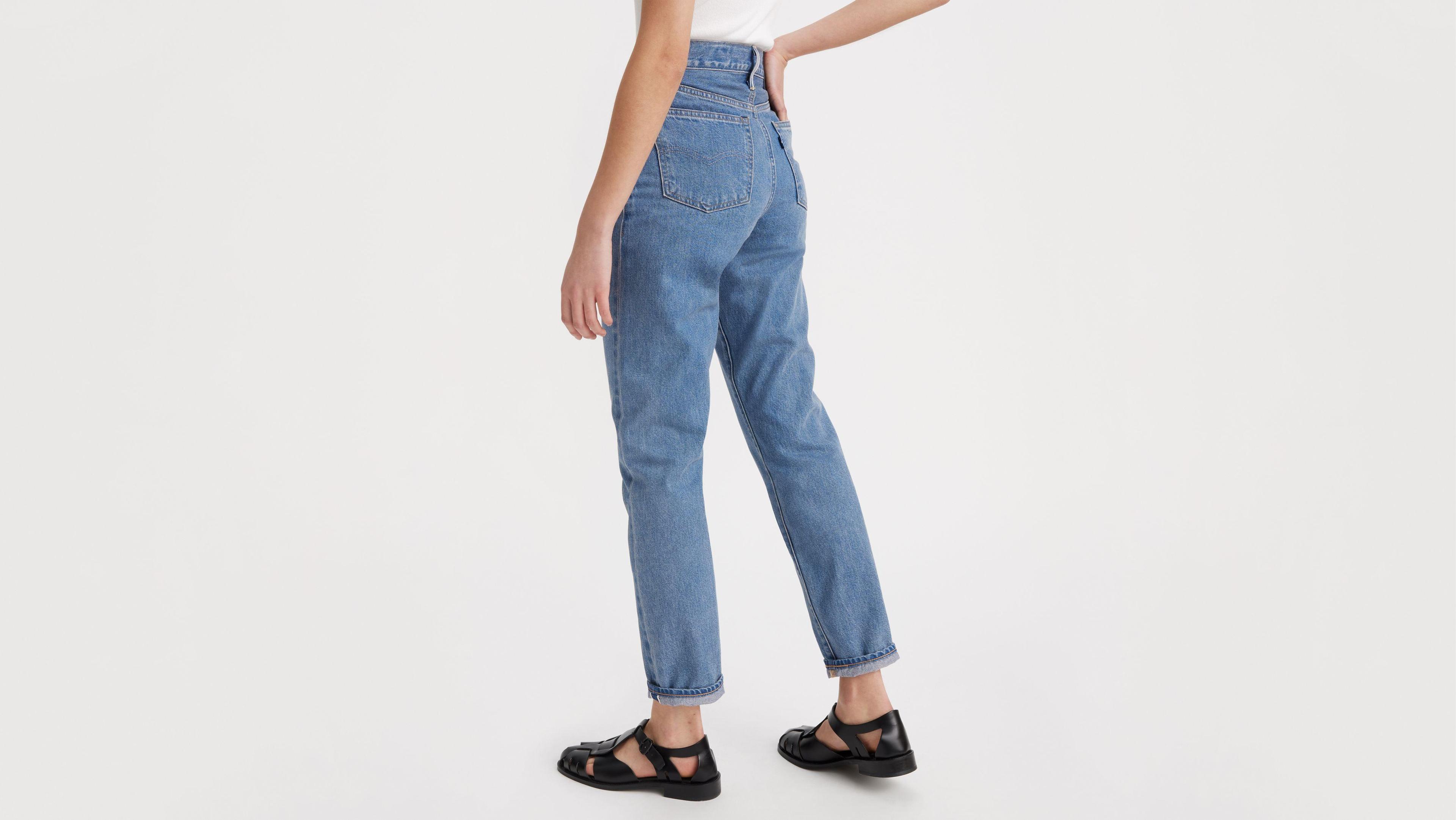 Japanese Selvedge High Rise Boyfriend Women's Jeans Product Image