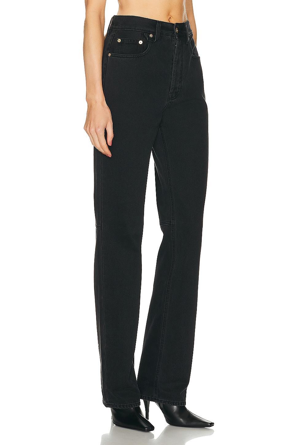 JACQUEMUS Le De Nimes Droit in Black - Black. Size 25 (also in 24). Product Image