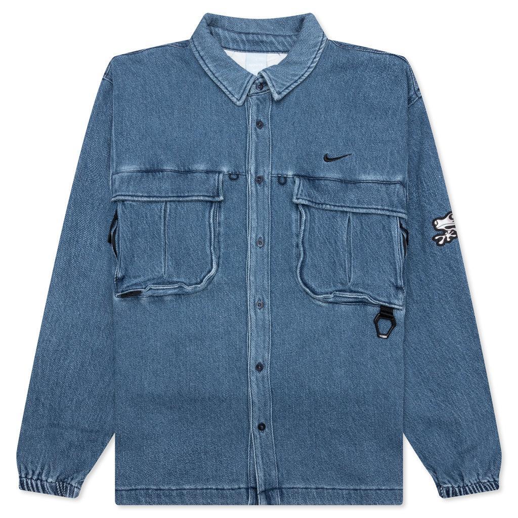 Nike x Nocta NRG Opal Denim Button Down - French Blue Male Product Image