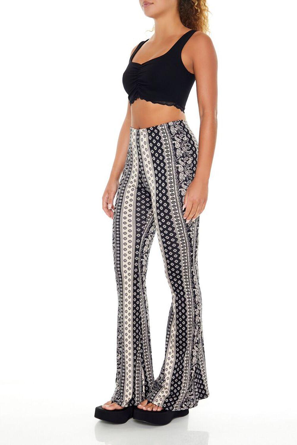 Ornate Print Flare Pants | Forever 21 Product Image