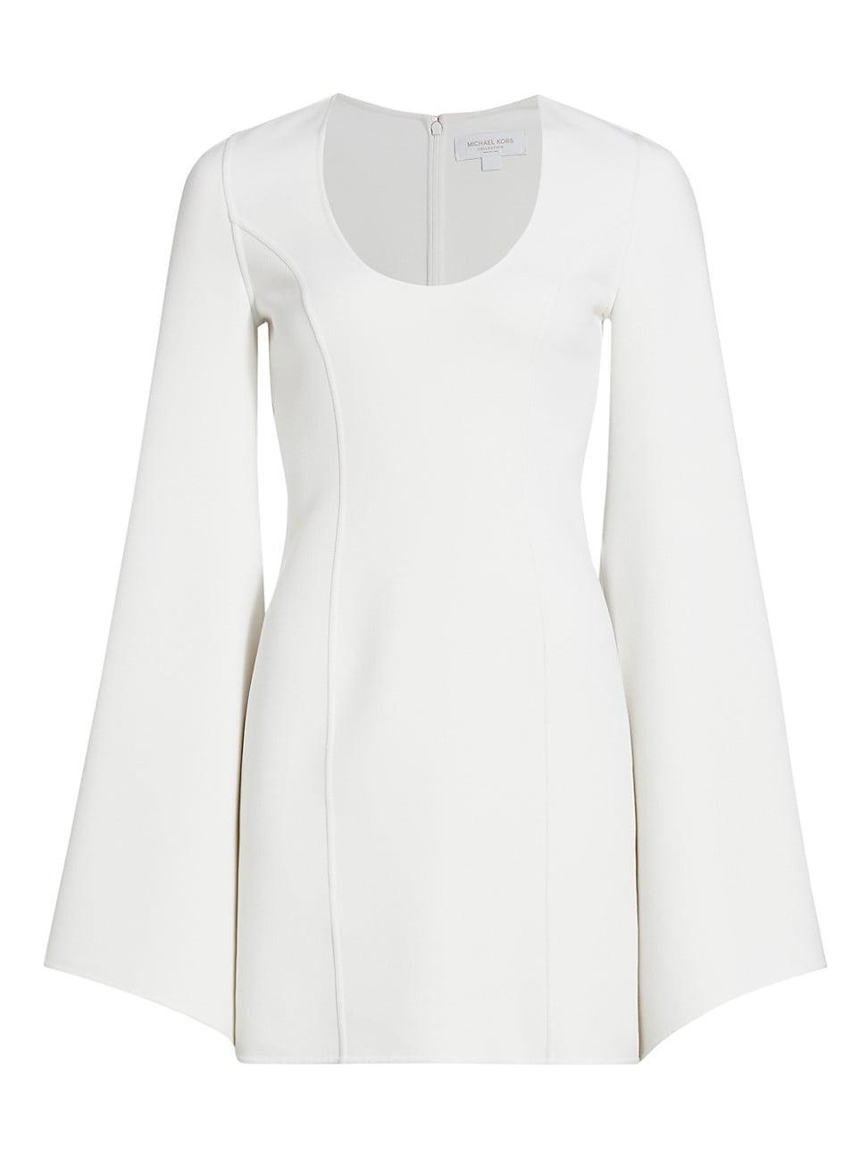 Michael Kors Collection Long Sleeve Stretch Wool Sheath Dress Product Image