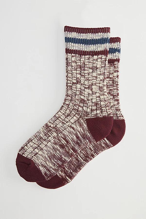 Marled Stripe Crew Sock Mens at Urban Outfitters Product Image