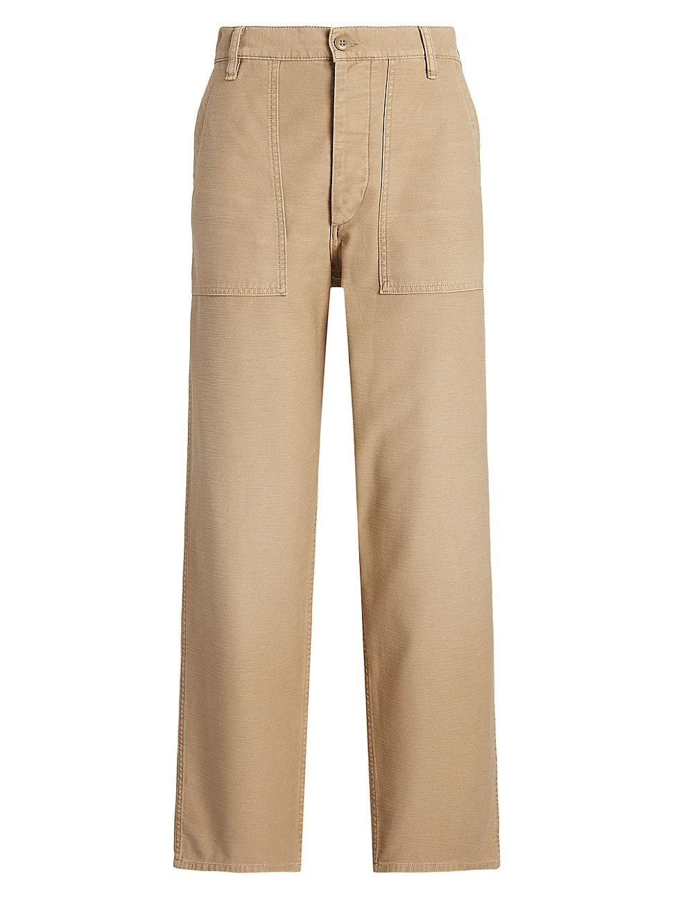 Womens Cotton Straight-Leg Utility Pants Product Image