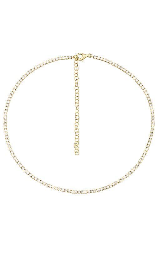 Adinas Jewels Tennis Choker Necklace, 12-15 Product Image