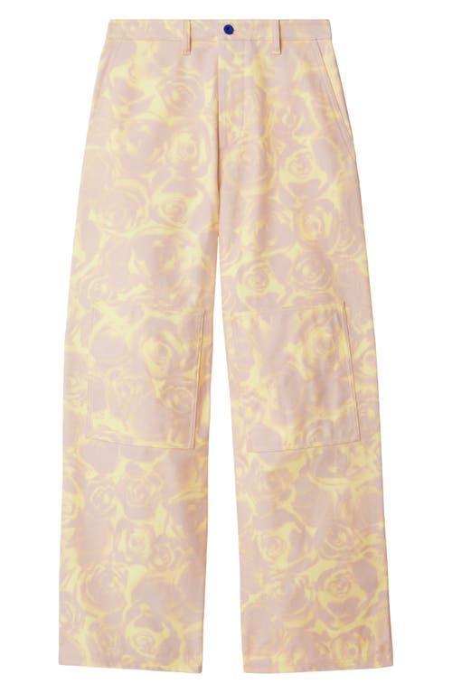 Womens Floral Wide-Leg Pants Product Image