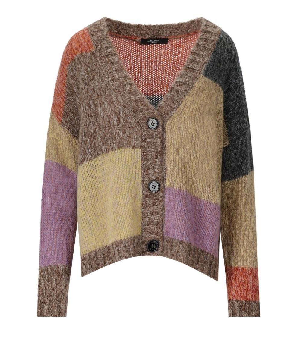 MAX MARA Oversized Mohair Chiné Cardigan In Multicolor Product Image