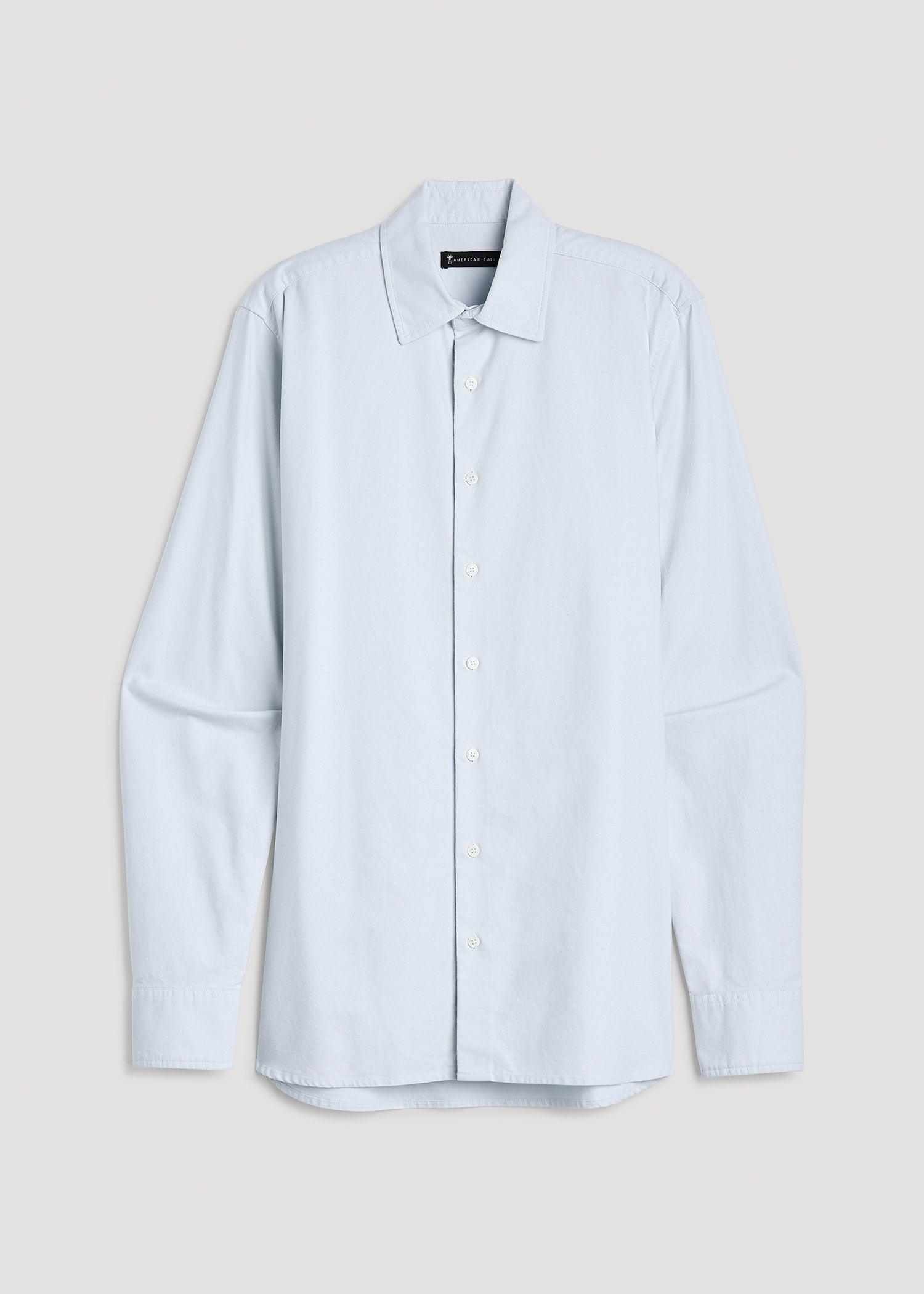 Pinpoint Oxford Shirt for Tall Men in Light Blue Male Product Image