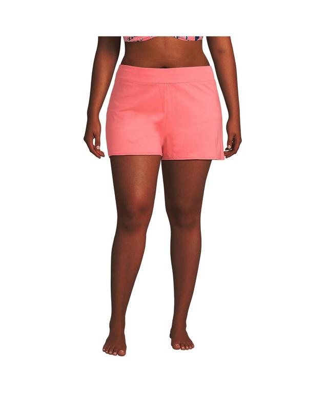 Womens Lands End 3 Chlorine Resistant Smoothing Control Swim Shorts Product Image