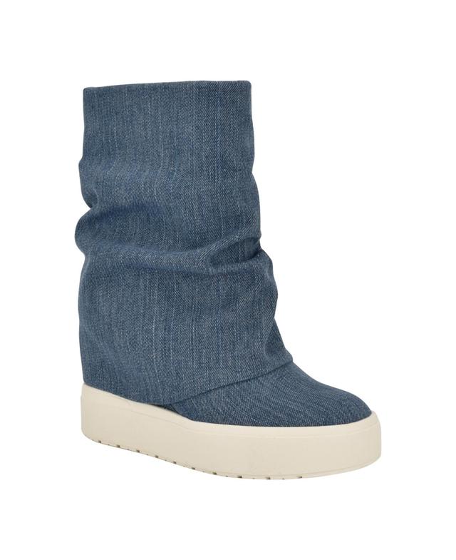 Guess Womens Guinna Fold Over Slouchy Silhouette Booties Product Image