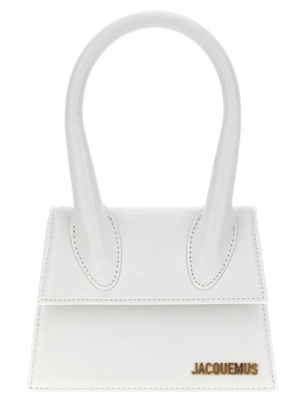 JACQUEMUS Le Chiquito Moyen Hand Bags White Product Image