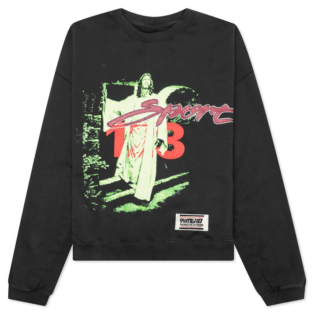 Jesus Sport Crewneck - Vintage Black Male Product Image